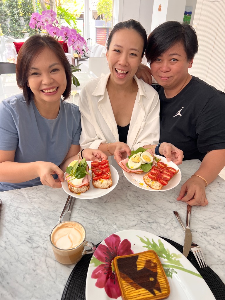 Gathering around delicious breads and lattes